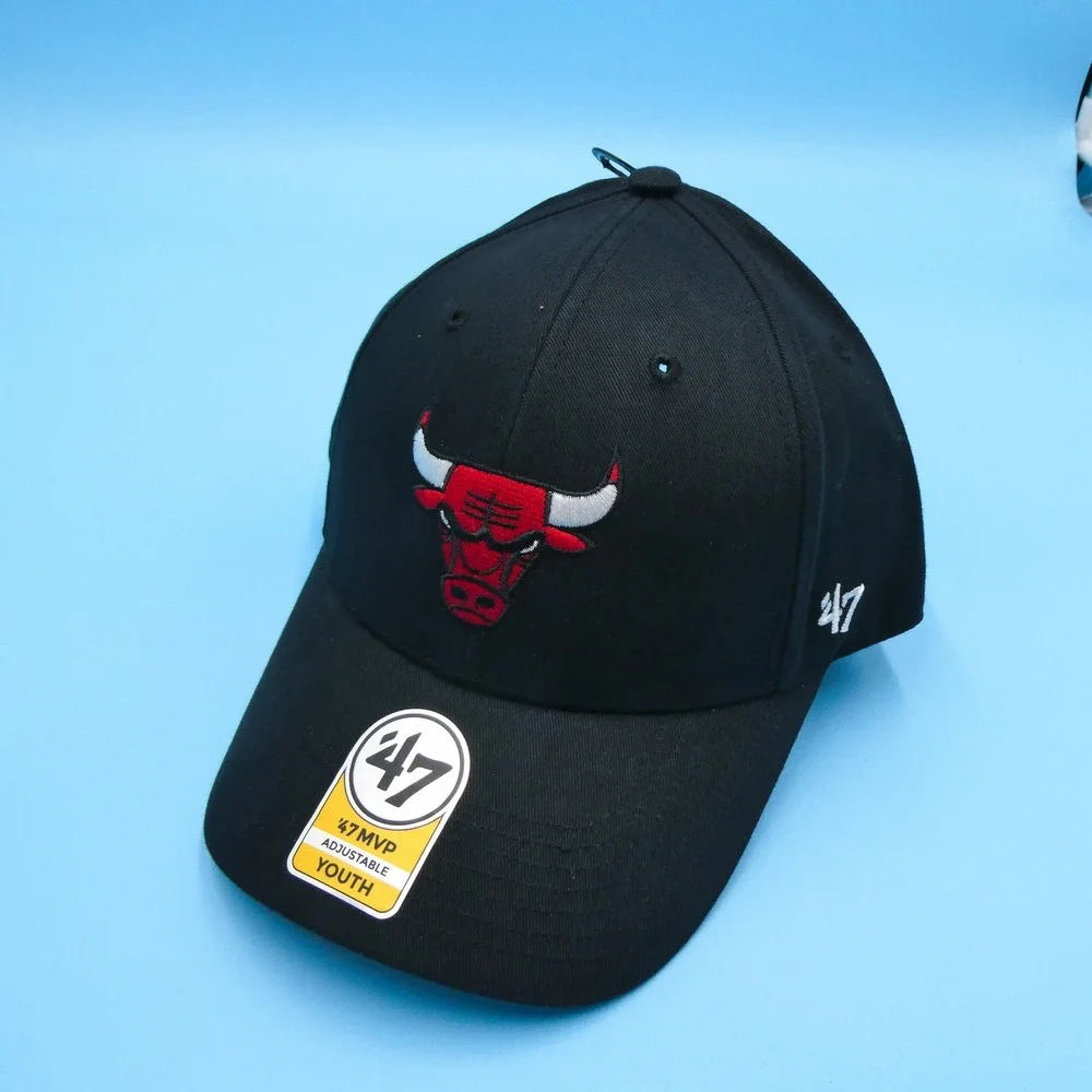 '47 Chicago Bulls‎ Hat Youth MVP Adjustable Black NBA Basketball Cap New